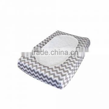 Grey Chevron Minky Changing Pad Covers