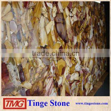 Elegant Luxury Golden Caramel Stone Slab For Building Design