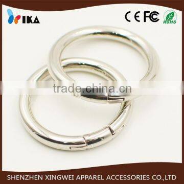 metal zinc alloy O ring buckle for handbag