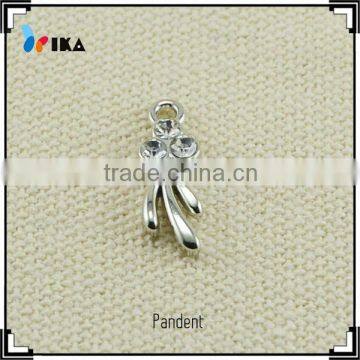 crystal charms metal pendant for underwear