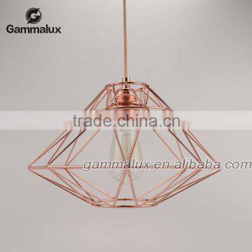 Copper Cage Pendant Lamp Made By Iron Wire,Copper Pendant Lamp