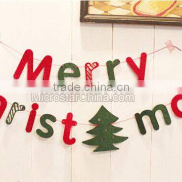 Chirstmas Decoration Bunting Banner Merrry Christmas Garland Flag Party Home Decors Photo Props Banner