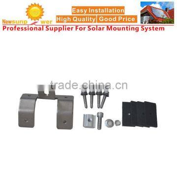 Solar Panel Mounting System Roof Hook; Trapezoid Metal Roof Hook