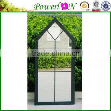 Sale Antique Design House Shape Wrought Iron Frame Mirror For Home Courtyard Garden J15M TS05 X11PL08-80228