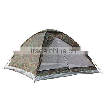 4 persons single layer camouflage camping tent, 4 persons camping tent, outdoor single layer camping tent