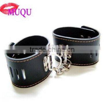 Wandafull Black Handcuffs Restraints Sex Toys Flirt Tools