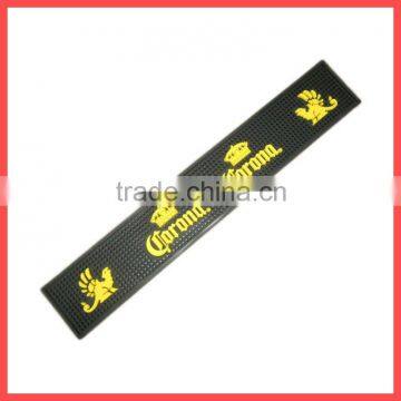 Haute Douture engraved kingly crown pattern rubber custom bar mat