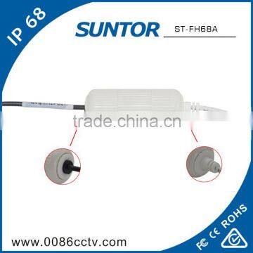 Multi Functional DC RCA BNC Waterproof Connector Sheath For CCTV Equipment