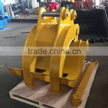Mechanical demolition grapple/excavator log grapple