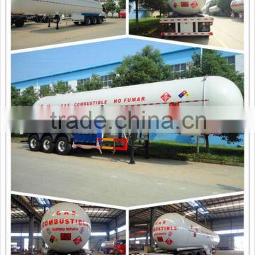 3-axle semi trailer 60CBM lpg tanker truck,lpg gas tank truck, tank truck LPG