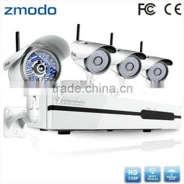 Zmodo 720P 4CH NVR Wifi IP Camera Wireless CCTV