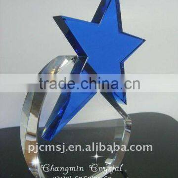 Trophy Award Glass Business Gift For Winner Souvenir