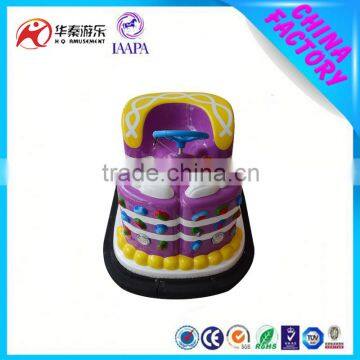 Amusement sweet looking game machine mini bumper car for kids