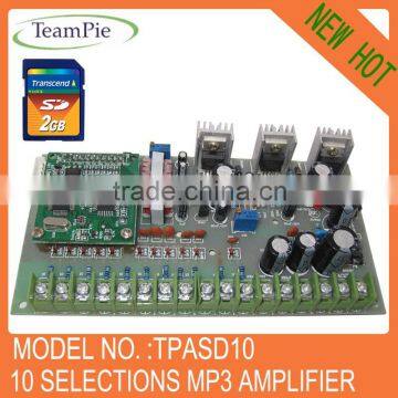 Mp3 player board with amplifier module