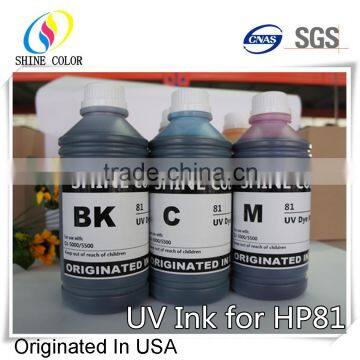 1000ml 6 color for HP 81 UV dye ink for HP Designjet 5000 5500 inkjet