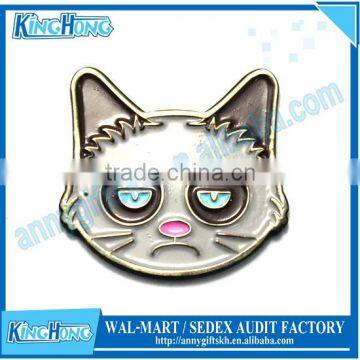 Wholesale enamel angry cat metal Ball marker