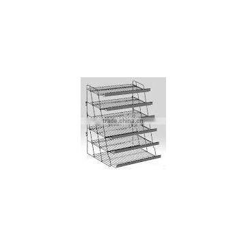 Retail store fixture with display racks