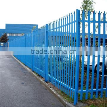 Powder coated palisade fencing