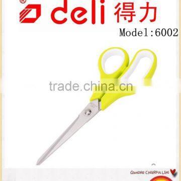 Deli Stainless steel big scissors for Office Supply Model 6002 yellow