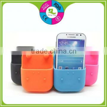 No power needed portable louder silicone phone speaker