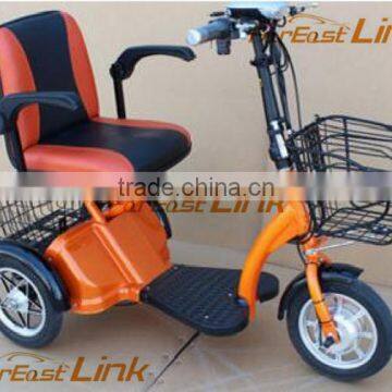 three wheel electric bike with 1 Seat Electric Tricycle Chair TCN for elderly scooter