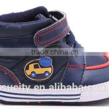 2014 Elegant Fabric Newborn Baby Shoes Like Sport Shoes Design