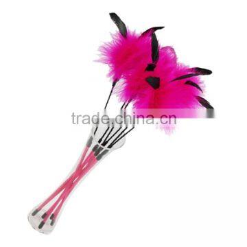 Chi-buy Hot Selling Interactive Colorful Feather Teaser Cat Toy Free Shipping on Order 49usd photo-2