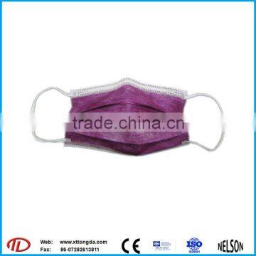 Air Hole Purple Breathing Face Mask