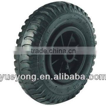 200mm pneumatic rubber wheel for trolley/plastic rim wheel/ air rubber tire