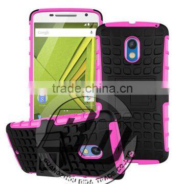 For Motorola Moto X Play Heavy Duty Armor Kickstand TPU+PC 2 in 1 Case for Motorola Moto X Play Hard Case Fast Delivery photo-4
