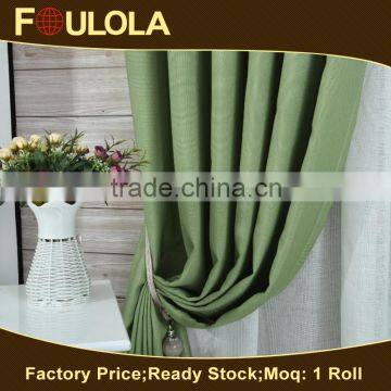 Hot Sale Best Quality Plain Dyed Solid Design Curtain In Stock For Home Use