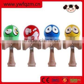 2015 high quality colored funny face kendama