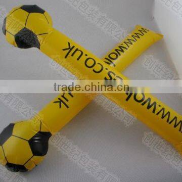 Inflatable PE cheering stick for football match