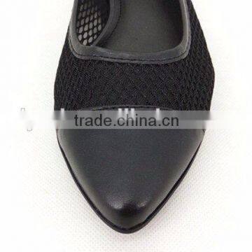 2016 High Quality Latest Women Ballet Shoes Mesh Material Pointed Pump Shoes photo-4