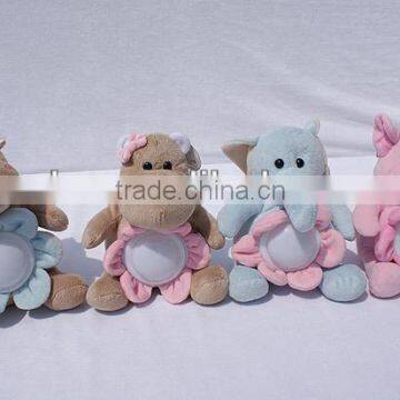 Plush animal with colour night light