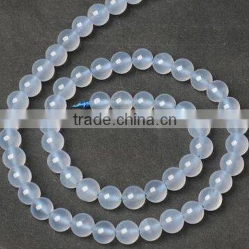 A grade 6mm natural blue chalcedony beads for sale