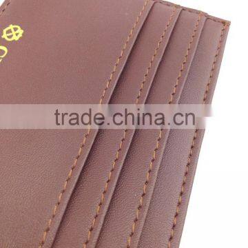 Slim leather PU PVC gift ID card holder