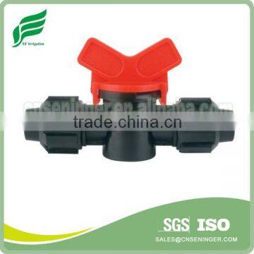 Double Lock Drip Tape Coupler With Valve for Drip Tape