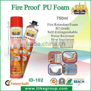 Hot Sale Kingjoin Gun Type Fire Proof PU Foam Spray