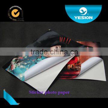 135gsm glossy adhesive photo paper with high quality from China professional factory