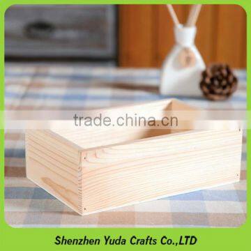 Mini solid wood rectangular storage case desktop make mdf box for sale