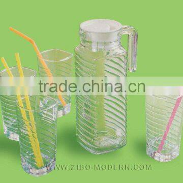 5pc Glass Drinking Set