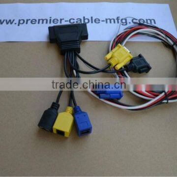 DB37 Female to DB15 DB9 RJ45 RJ12 Female socket