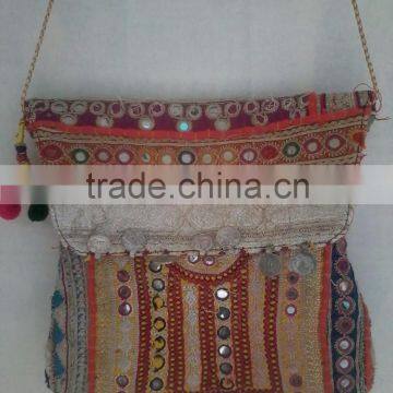 Vintage Banjara Clutch Bag Ethnic Tribal Gypsy Patchwork Bag Indian Bag