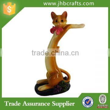 Cheap Funny Cat Resin Custom Animal Figurine