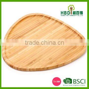 High quality bamboo disposable triangle plate