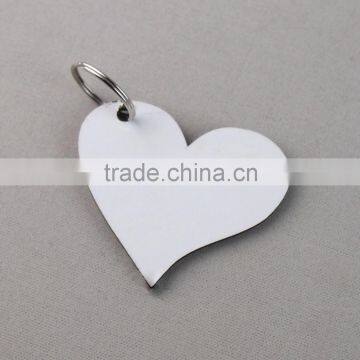 Heart key ring wooden Heat transfer hardboard blank