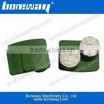 China manufacture supply redi-lock concrete floor grinding pads With 2 round segments