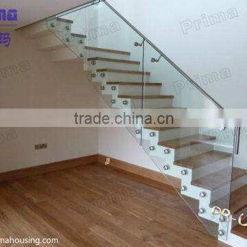 Frameless glass balustrade home stair design, hardwood staircase, custom stairs