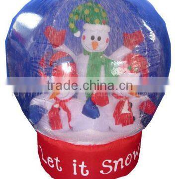 Inflatable Snow globe w/snowman